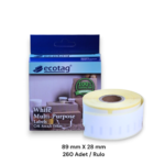 Dymo Muadil Adres Etiketi 89 x 28 mm 260 Ad 99010