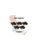 Dymo D1 Muadil Etiket Plastik Şeffaf - 12 mm x 7 mt - 45010 - Eko Paket 5'li