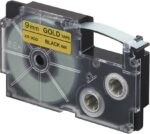 Casio Xr-9gd1 (Gold/black) Etiket Yazıcısı Kartuşu Altın Renk Üstüne Siyah Baskı