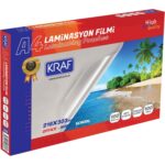 Kraf Laminasyon Filmi Parlak A4 100 Micron 100 lü 2120