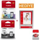 Canon Pg-46 / Cl-56 Orijinal Kartuş + 50 Adet Fotoğraf Kağıdı Hediye - Görsel 2