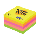Kraf Yapışkanlı Not Kağıdı Küp 76x76 400 Yp Neon 7676cn