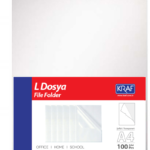 Kraf L Poşet Dosya A4 100 Lü 1011