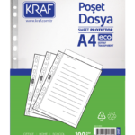 Kraf Poşet Dosya A4 Eco 100 Lü 1007