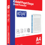 Kraf Poşet Dosya A4 Kristal 100 Lü 1001