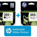 Hp 305XL Siyah ve Renkli Orjinal 2'li Set Kartuş Yüksek Kapasiteli
