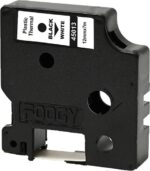 Foogy Dymo D1 Muadili Yedek Thermal Şerit Etiket 12 mm x 7 mt Plastik Beyaz 45013