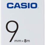 Casio Xr-9X1 Yazıcı Etiketi Siyah - Şeffaf 9 mm