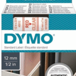 Dymo Şerit D1 12mm X 7mt Şeffaf/kırmızı 720520 45012