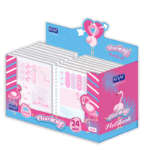 Kraf Bloknot + Index (pp) + Yapışkanlı Not Kağıdı Set Flamıngo 2220fl