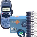 Dymo Letratag Etiket Yazıcı ve Muadil Plastik Yedek Şerit Etiket 10'lu Yeşil