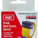 Paso 45 mm Koli Bant Kesme Aparatı Siyah 1 Adet Avuç İçi Bant Makinesi