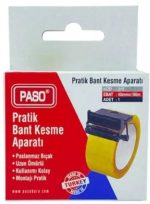 Paso 45 mm Koli Bant Kesme Aparatı Siyah 1 Adet Avuç İçi Bant Makinesi
