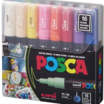 Uni Poster Markörü Posca Set Pc-1m 0.7 16 Lı