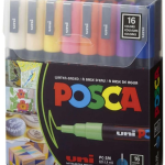 Uni Poster Markörü Posca Set Pc-3m/16c 0.9-1.3 16 Lı