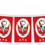 Buket Bayrak Ipli Büyük Ata 11x18 Cm 40 Lı Bkt-303