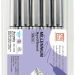 Zıg Çizim Kalemi Mıllenıum Siyah Ms/5v 5 Li