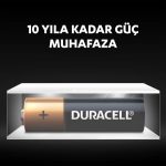 Duracell Alkalin AA Kalem Piller, 10'lu paket - Görsel 7