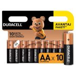 Duracell Alkalin AA Kalem Piller, 10'lu paket