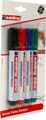 Edding Yazı Tahtası Kalemi 260/4'LÜ Karışık - Görsel 2