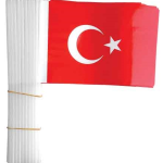 Buket Bayrak Sopalı Türk 40 Lı 22x32cm Bkt-302