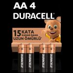 Duracell Alkalin Aa Kalem Pil, 1,5 V Lr6/mn1500, 4'lü Paket - Görsel 2