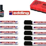 Edding 360 Xl Tahta Kalemi 10'lu Set ( Mürekkep & Tahta Silgisi )