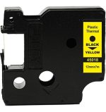 Dymo Lm-160P Etiket Yazıcı ve 2 Adet Foogy D1 Muadili Plastik Şerit Etiket 12 mm 7 mt Sarı Siyah - Görsel 3