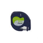 Dymo Letratag Muadil Etiket Plastik Beyaz 4m x 12Mm - 59422 Laminasyonlu
