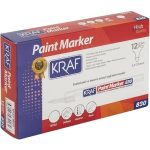Kraf 830 Paint Markör Kalem Beyaz 12'li