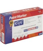 Kraf 830 Paint Markör Kalem Beyaz 12'li