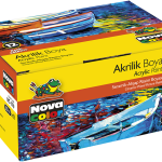 Nova Color Akrilik Boya Şişe 30 Cc Set 12 Li Nc-179