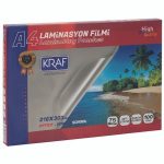 Kraf Laminasyon Filmi Parlak A4 75 Mikron 100 Lü