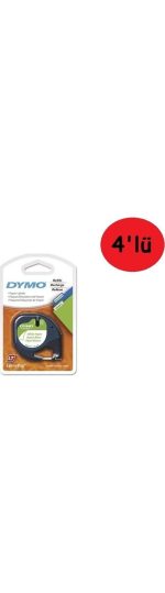 Dymo Letratag Kağıt Etiket Beyaz 59421 ( 5 Adet ) 12mmx4m - Görsel 2