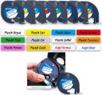 Dymo Letratag Etiket Yazıcı Ve Muadil Plastik Şerit Etiket 10'lu ( Mavi ) - Görsel 7