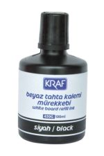 Kraf Beyaz Tahta Kalem Mürekkebi 100ml Siyah 450g 6'lı Paket