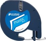 Dymo Letratag Etiket Yazıcı Ve Muadil Plastik Şerit Etiket 10'lu ( Mavi ) - Görsel 3