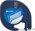 Dymo Letratag Etiket Makinesi Ve Muadil Plastik Etiket 10'lu ( Şeffaf ) - Görsel 3