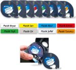 Dymo Letratag Etiket Yazıcı Ve Muadil Plastik Şerit Etiket 10'lu ( Kırmızı ) - Görsel 3