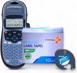 Dymo Letratag Etiket Yazıcı Ve Muadil Plastik Şerit Etiket 10'lu ( Mavi )