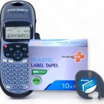 Dymo Letratag Etiket Yazıcı Ve Muadil Plastik Şerit Etiket 10'lu ( Mavi )