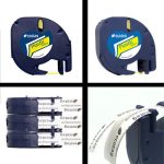 Dymo Letratag Etiket Yazıcı Ve Muadil Plastik Şerit Etiket 10'lu ( Sarı ) - Görsel 4