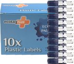 Dymo Letratag Etiket Yazıcı Ve Muadil Plastik Yedek Şerit Etiket 10 Lu Paket ( Plastik Beyaz ) - Görsel 2