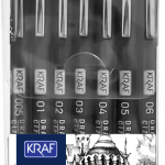 Kraf Drawıng Pen - Çizim Kalemi 222 7 Li Set