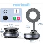 Araç İçi Telefon Tutucu Ayarlanabilir Vakumlu Kullanılabilen Magsafe Telefon Tutucu - Görsel 3