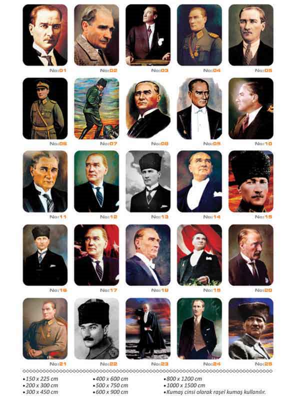 6811 Buket Atatürk Posteri 150x225 Bkt-143 - Görsel 1