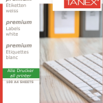 Tanex Laser Etiket Tw-2165 38.1 X 21.2 Mm ( 65 ) 100 Lü