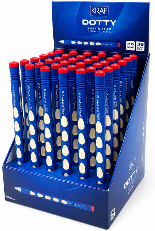 208900 Kraf Versatil Kalem Dotty 2.0 Mm 36 Lı Mp-150 - Görsel 1